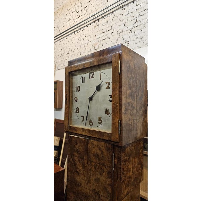 Art Deco Maple Longcase Clock, 1920s For Sale - Image 4 of 8