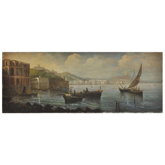 Naples - Ettore Ferrante - Italia 2006 - Oil on canvas cm.30x80. Ettore Ferrante is a refined and excellent view painter...