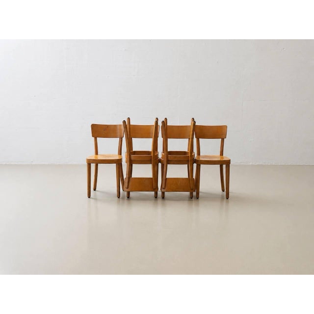 Mid-Century Modern Staining Chairs fro Horgen-Glarus, Switzerland, 1950s For Sale - Image 3 of 18