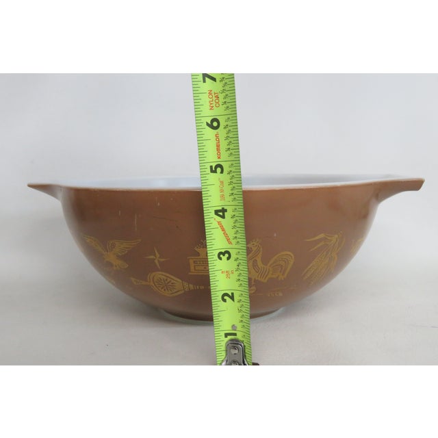 Mid 20th Century Pyrex Model No 444 Early American 4 Quart Cinderella Mixing Bowl Glass For Sale - Image 11 of 18
