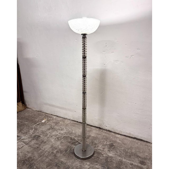 Vintage Murano Glass Floor Lamp from Barovier & Toso, 1940s For Sale - Image 9 of 10