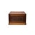 Oriental Cloud Scroll Relief Motif Treasure Chest Box Brown Color Wood For Sale - Image 10 of 11