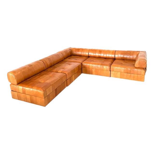 DS-88 Modular Sofa in Patchwork Leather from de Sede, Set of 5 For Sale