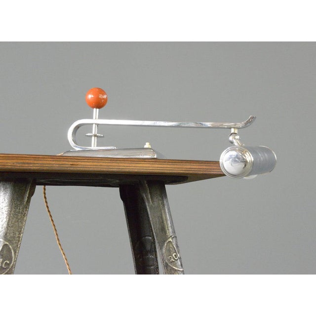 Gold Bauhaus Piano Lamp, 1920s For Sale - Image 8 of 9