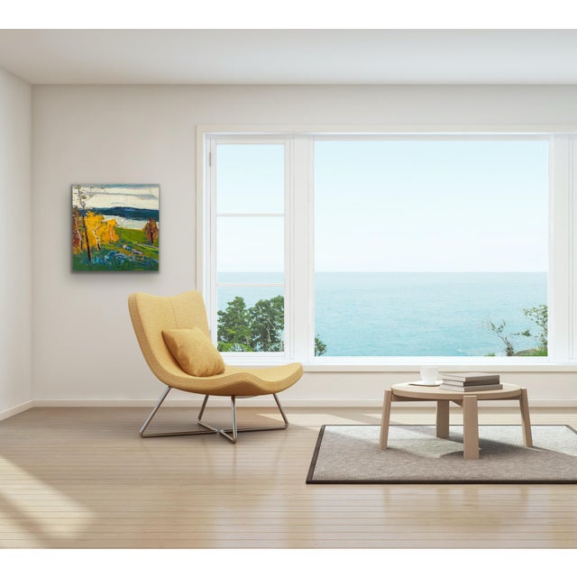 2020s Impressionistic Landscape Original Oil Painting For Sale - Image 5 of 12