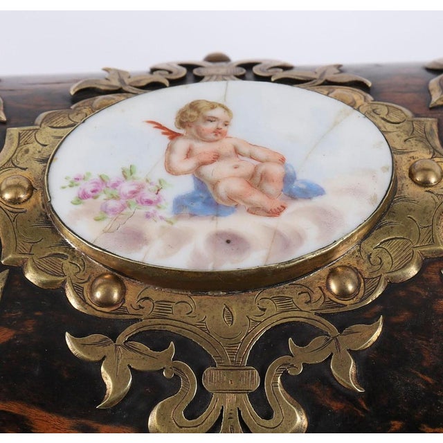 Antique Coromandel and Brass Stationary Casket from Howell James & Co., 19th Century For Sale - Image 9 of 18