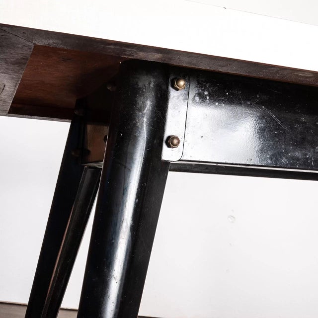 French Rectangular Dining Table by Tolix, 1950s For Sale - Image 11 of 16