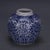 1950s Vintage Chinese Blue and White Porcelain Jar With Scrolling Floral Motif For Sale - Image 5 of 5