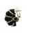 1960 Estate Blue Agate & 14k Gold Ribbed Earrings For Sale - Image 10 of 14