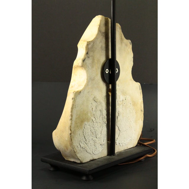 17th / 18th C. Baroque Carved Marble Frontispiece Corbel Mounted as a Lamp For Sale - Image 11 of 18