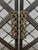 Art Deco Style Black & Bronzed Metal Two-Door & Diamond Design Fireplace Screen For Sale - Image 9 of 16