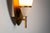Vintage Wall Lamps with Brass Shields and Glass Shades, 1960s, Set of 2 For Sale - Image 12 of 13