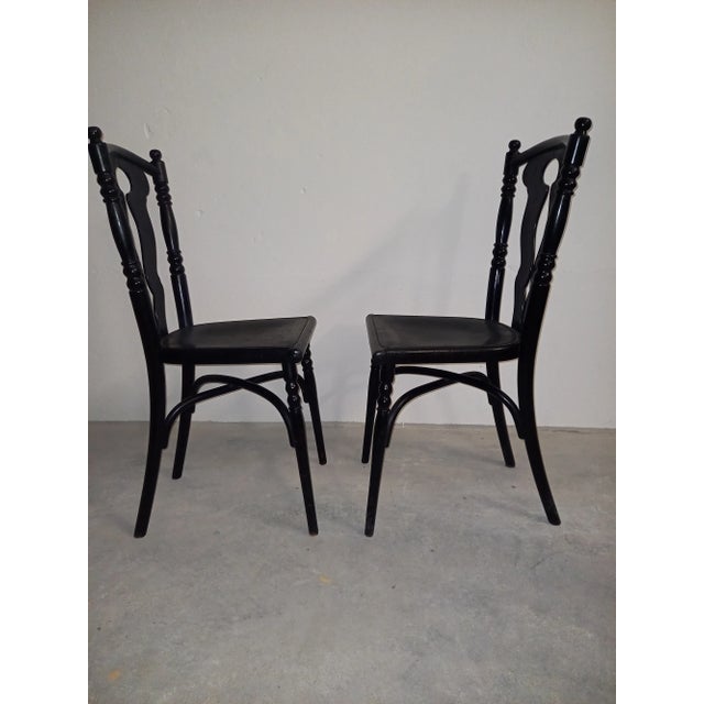 Second Label Side Chair by Josef Hoffmann for Thonet, 1910 For Sale - Image 3 of 8