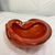 Hollywood Regency C. 1960s Alfredo Barbini Murano Persimmon Orange Glass Vide-Poche With Gold Flecks For Sale - Image 3 of 9