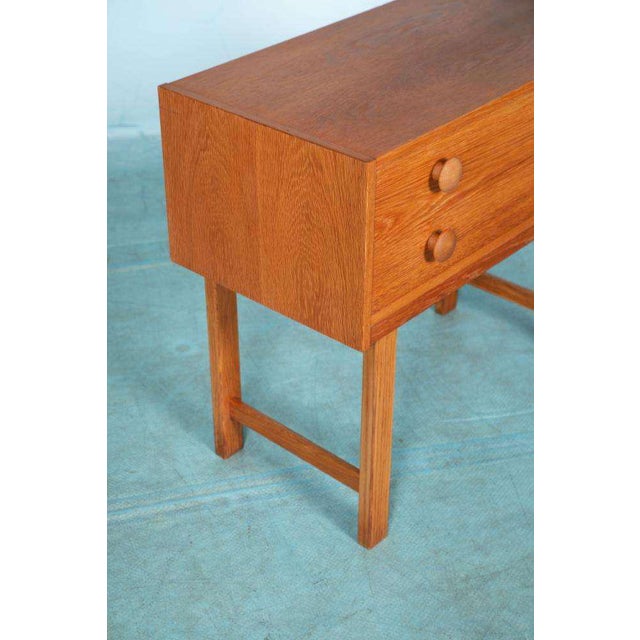 Scandinavian Minimalist Chest of Drawers in Oak For Sale - Image 6 of 18