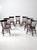 Wood Antique Painted Plank Seat Chairs Set of 7 For Sale - Image 7 of 12