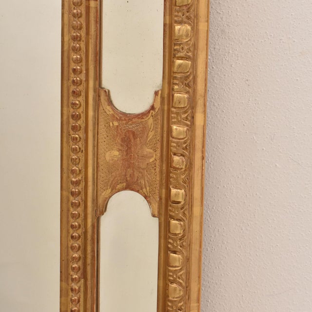 Gold Antique Gold Leaf Mirror, 1850s For Sale - Image 8 of 11