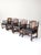 1970s Vintage 1970s Colonial Revival Game Table Set With Four Cane Back Chairs For Sale - Image 5 of 18