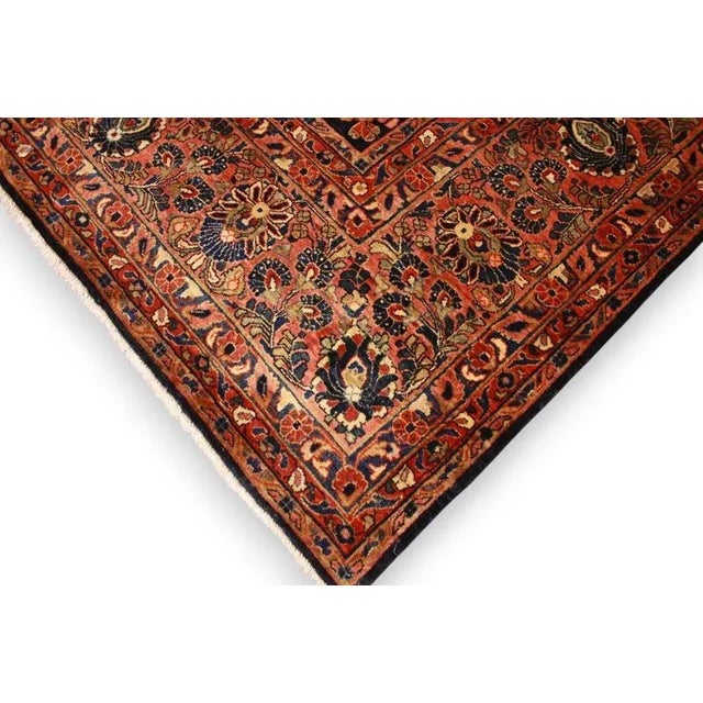 Antique Middle Eastern Hand-Knotted Sarough Rug For Sale - Image 5 of 11
