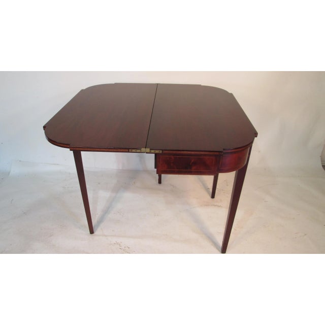 Irving & Casson 1900s Traditional Irving and Casson Mahogany Card Table For Sale - Image 4 of 11