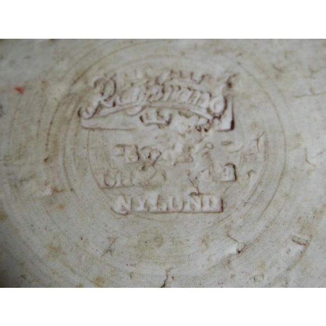 1940s Gunnar Nylund for Röstrand Organic Modern Mustard Yellow Chamotte Vase For Sale - Image 10 of 13