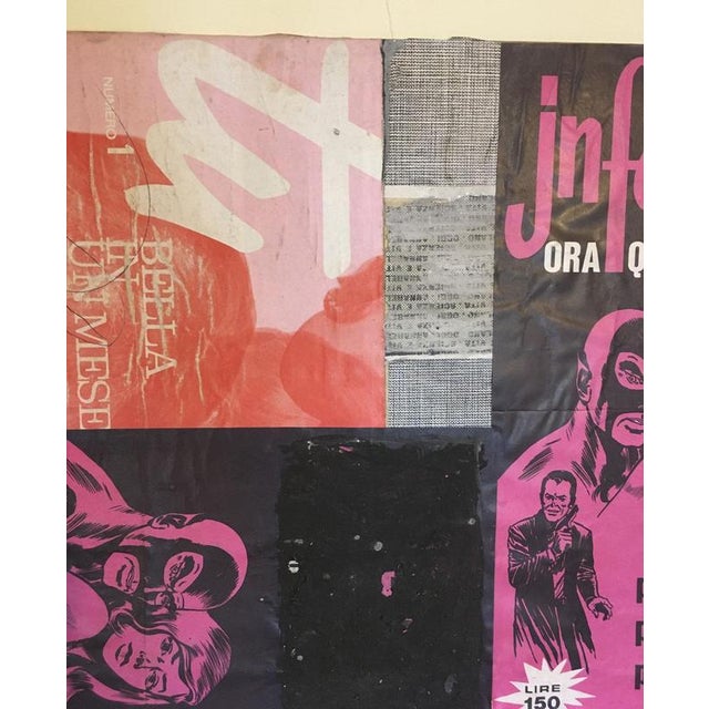 Ermete Lancini, Abstract Collage, 1960s, Mixed Media For Sale - Image 6 of 18