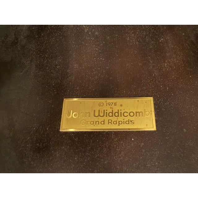 Mid-Century Modern 1978 John Widdicomb Asian Modern Incised Lacquer End Tables – Matching Pair For Sale - Image 3 of 12