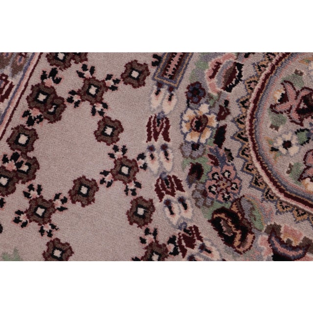 1990s Shabby Chic Pak-Persian Gray/Gray Wool Rug - 2'1'' X 3'3'' For Sale - Image 5 of 9
