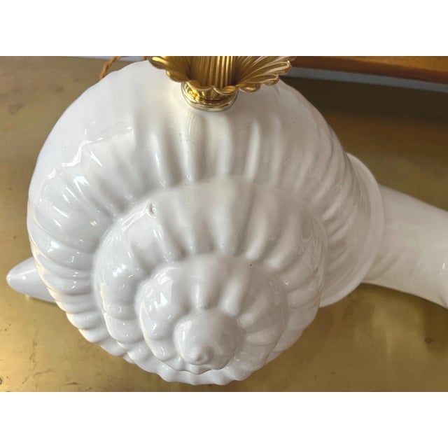 Mid Century Italian Snail Lamp For Sale - Image 11 of 18