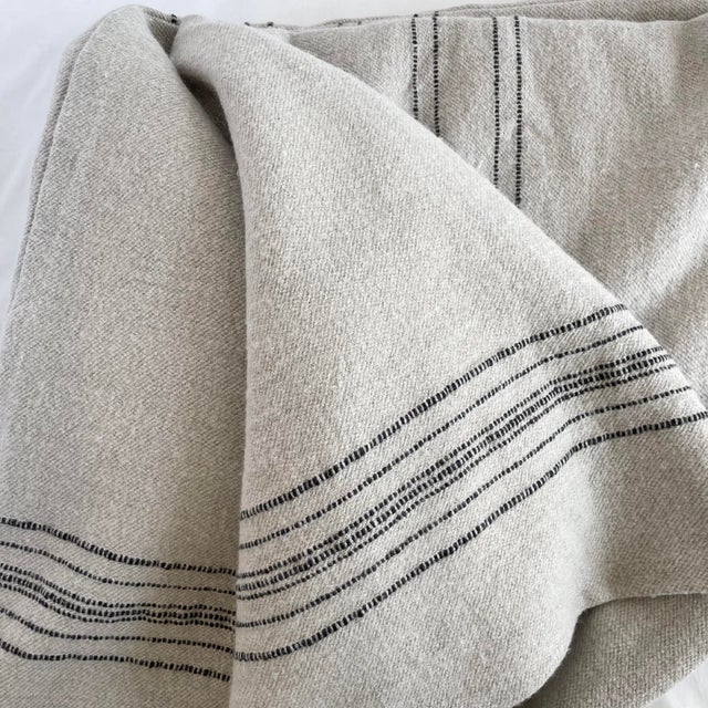 Inspired by Moroccan blankets found in markets, these coverlets are made of two pieces sewn together in the center,...