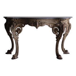 Yates Haywood Cast Iron Console Table, Circa 1842 For Sale