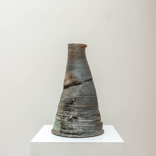 Large Stoneware Sculpture Vase For Sale - Image 6 of 6