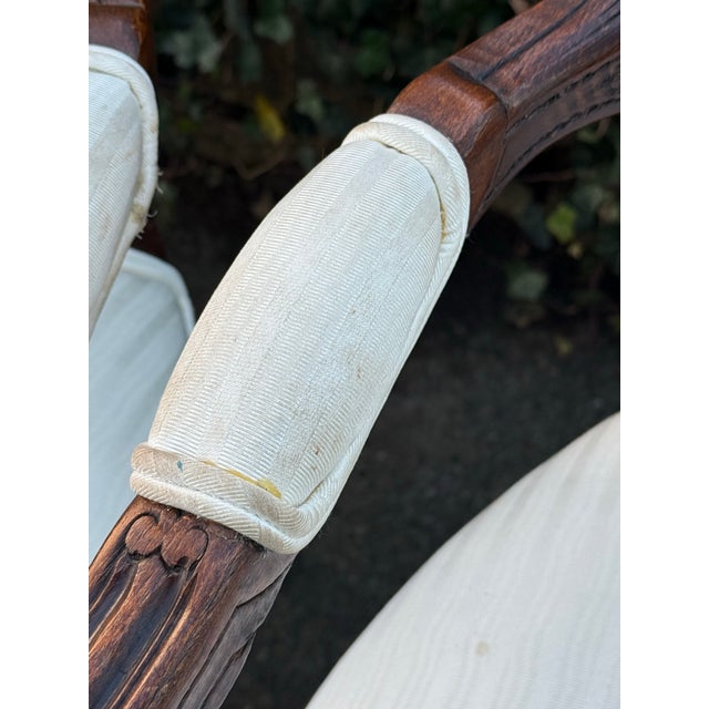 Late 20th Century French Louis XV Fauteuil Armchairs - A Pair For Sale - Image 10 of 12