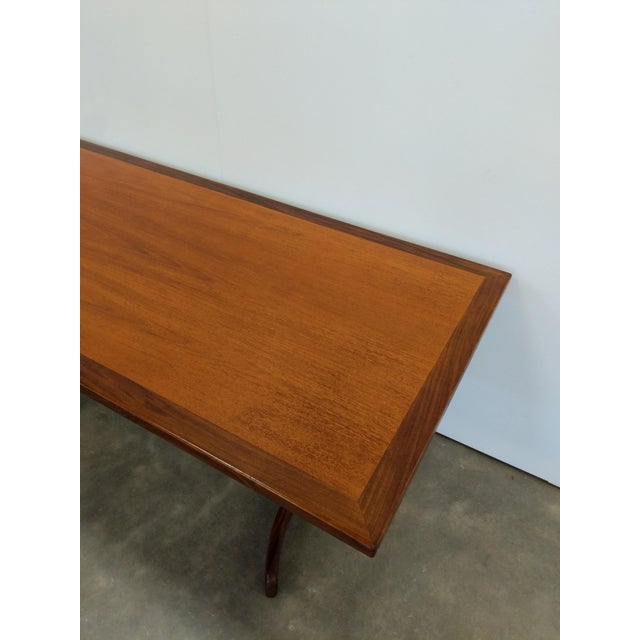 Vintage Mid Century Modern Teak Dining Table Attributed to G Plan For Sale In New York - Image 6 of 9