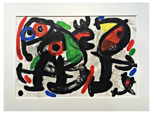Joan Miro, Composition for Derriére Le Miroir No. 186, 1970, Original Color Lithograph