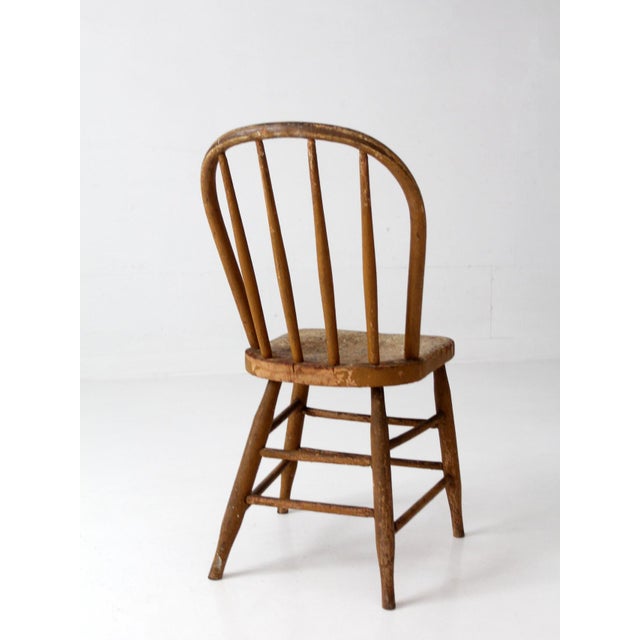 Antique Windsor Farmhouse Chair For Sale - Image 13 of 18