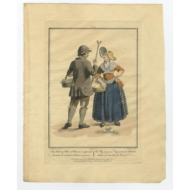 Maaskamp, Illustrations of Dutch Costumes, 1805, Prints, Set of 4 For Sale - Image 3 of 6