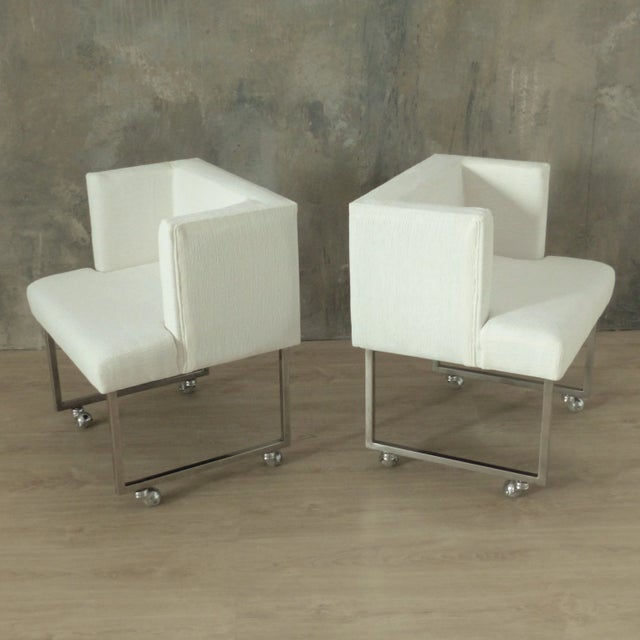 White Armchairs, 1960s, Set of 4 For Sale - Image 9 of 17
