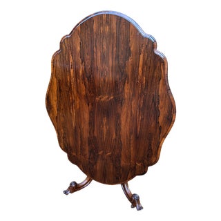 William IV Tilt-Top Oval Serpentine Dining Table in Rosewood, 1830 For Sale