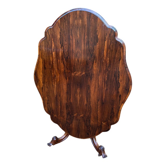 William IV Tilt-Top Oval Serpentine Dining Table in Rosewood, 1830 For Sale