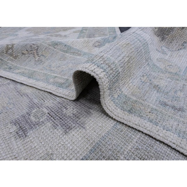 Off-white Turkish Oushak Runner Rug 2'10" x 10' For Sale - Image 8 of 8