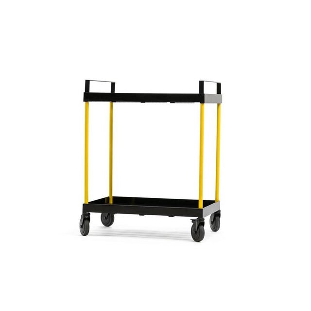Festa Mobile Fernand Cart Table in Powder-Coated Aluminum by altreforme Dimensions: D 45 x W 65 x H 82 cm. Materials:...