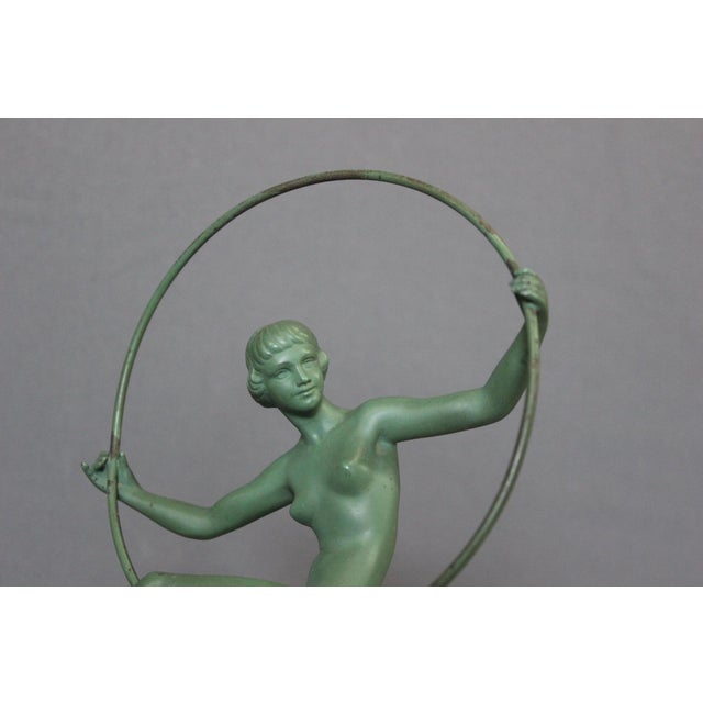 Black Art Cast Hoop Dancer Babbitt by Briand 1930 For Sale - Image 8 of 14