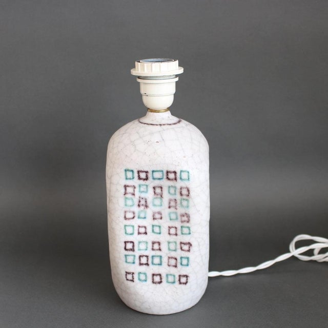 Vintage Italian Decorative Table Lamp by Guido Gambone, 1950s For Sale - Image 3 of 18