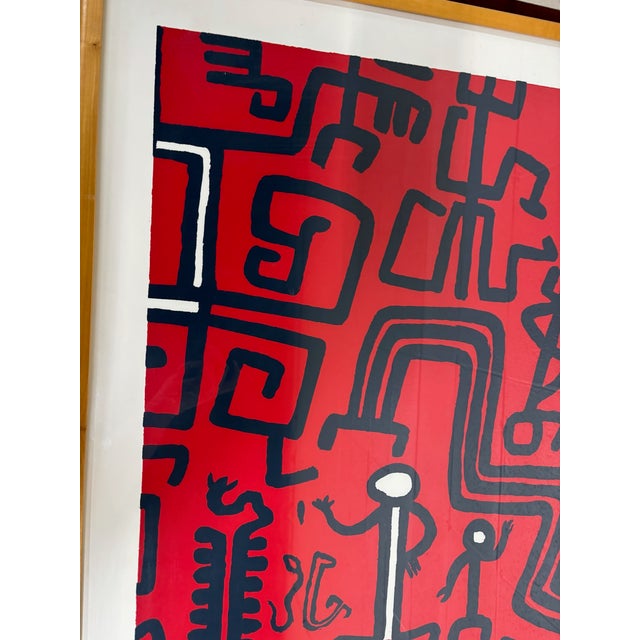 1980s Vintage 1988 Keith Haring “Africa” 40 Inch Poster South Africa Apartheid Protest For Sale - Image 5 of 12