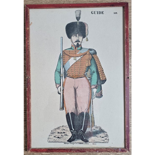 Mid 19th Century Set of Four 19th Century French Military Uniform Prints by P. Didion, Metz For Sale - Image 5 of 9