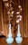 Mid-Century Italian Turquoise Opaline Murano Glass Soliflower Vases, 1960s, Set of 2 For Sale - Image 12 of 16