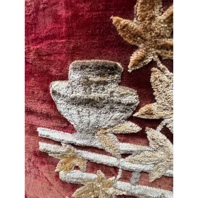 Antique Victorian Embroidered Chinoiserie Fire Screen For Sale - Image 11 of 18