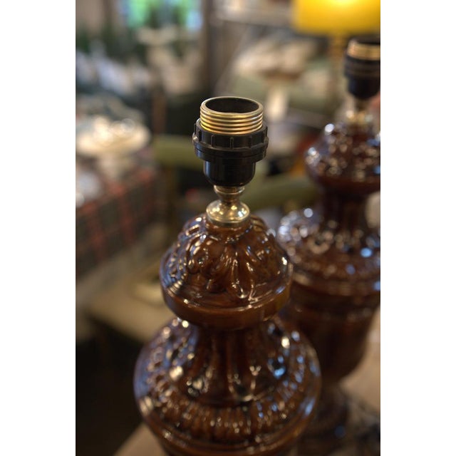 Vintage Ceramic Table Lamps from Manises, 1940s For Sale - Image 6 of 7