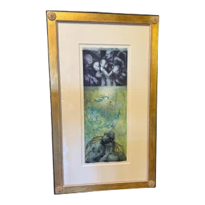 90’s Quebec Artist, Richard Durand, Signed Original Intaglio & Collagraphy Art.